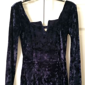 Velvet Navy Blue Aeropostale Dress.